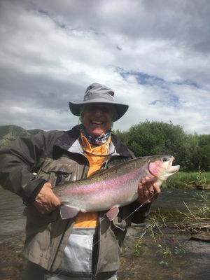 Henry Winkler met een vis