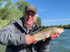 Henry Winkler met een vis