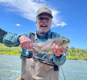 Henry Winkler met een vis