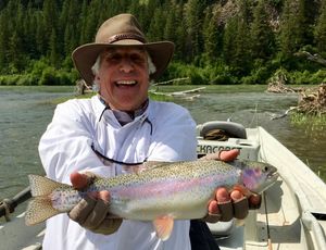 Henry Winkler met een vis
