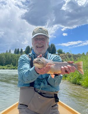 Henry Winkler met een vis
